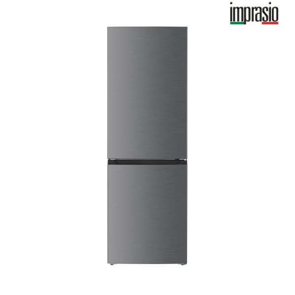 Imprasio 253L Bottom Mount Fridge Freezer Stainless Steel