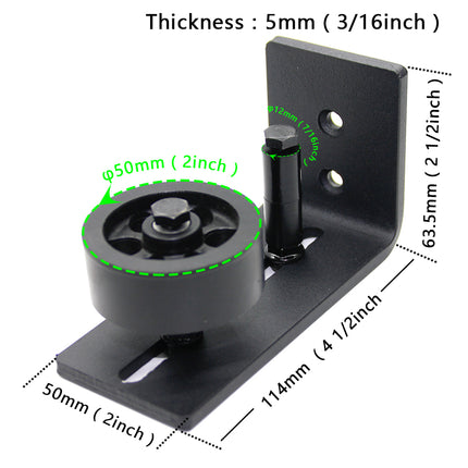 Barn Door Hardware Bottom Floor Guide Stay Roller Adjustable Wall Sliding Tool - salelink.co.nz