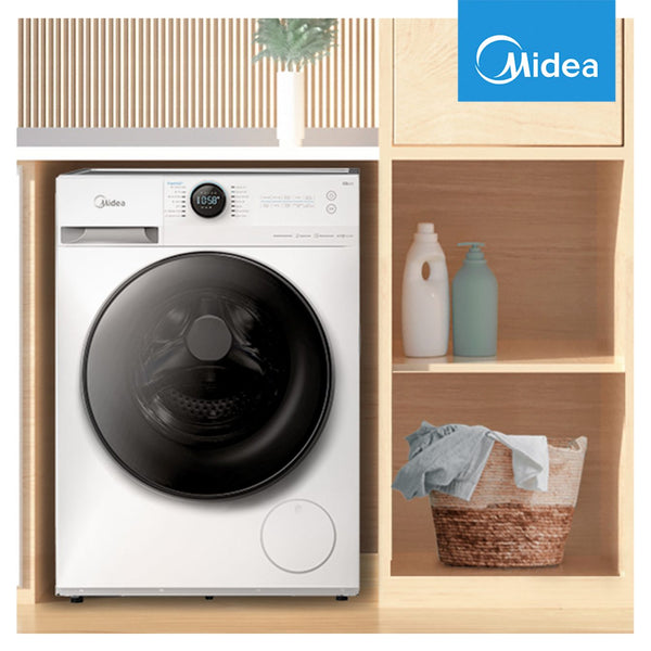 Midea 9.0KG Steam Wash White Front Load Washing Machine