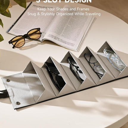 Travel Sunglass Case with 5 Slots