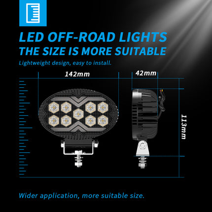 5.5inch LED Work Light with Daytime Running Light