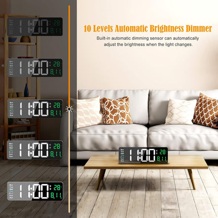 Large Digital Wall Clock - salelink.co.nz