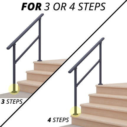 Stair Handrail 4 Steps - salelink.co.nz