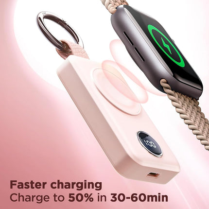 JOYROOM 2000mAh Wireless Charger For Apple Watch Pink