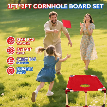 Portable Sandbag Toss Game Set Red - salelink.co.nz