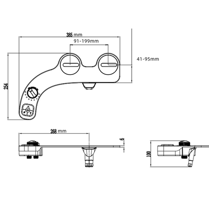 Non-electric Bidet Attachment Cold Water Toilet Seat Attachment - salelink.co.nz