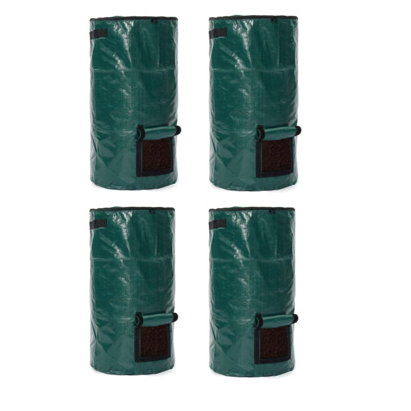 4x Reusable Compost Bin Bag 15 Gallon 35x60cm
