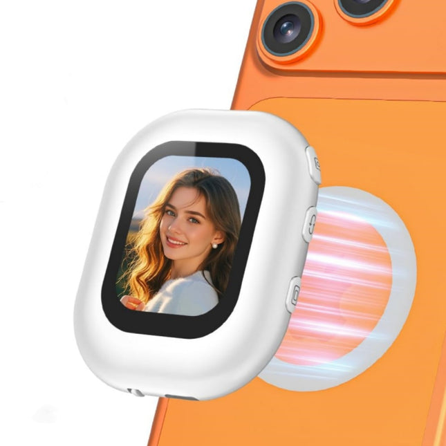 Selfie Monitor Screen for iPhone & Android, Magnetic Back Camera Monitor