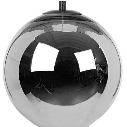 Modern Hanging Lamp Ceiling Light Roung Grey Glass Lampshade - salelink.co.nz