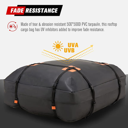 Waterproof Roof Top Rack Bag Cargo Carrier Car Luggage Storage Outdoor - salelink.co.nz