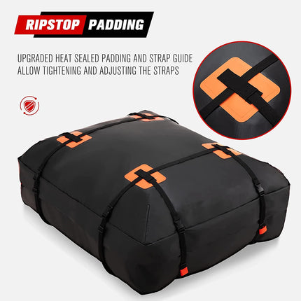 Waterproof Roof Top Rack Bag Cargo Carrier Car Luggage Storage Outdoor - salelink.co.nz