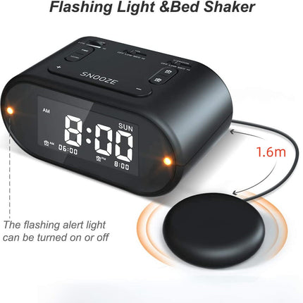 Super Loud Alarm Clock with Bed Shaker