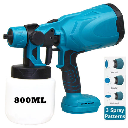 Cordless High Pressure Spray Gun Paint Sprayer Fits Makita 18V Battery - salelink.co.nz
