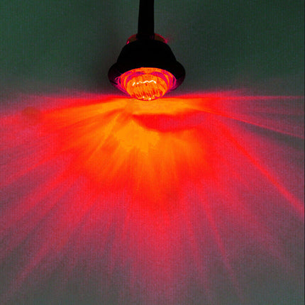 10X Round Marker Lights Red LED Truck Trailer Side Clearance Indicators Light