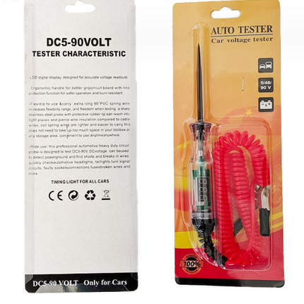 Auto Car Electrical Circuit Voltage Tester 5-90V Red