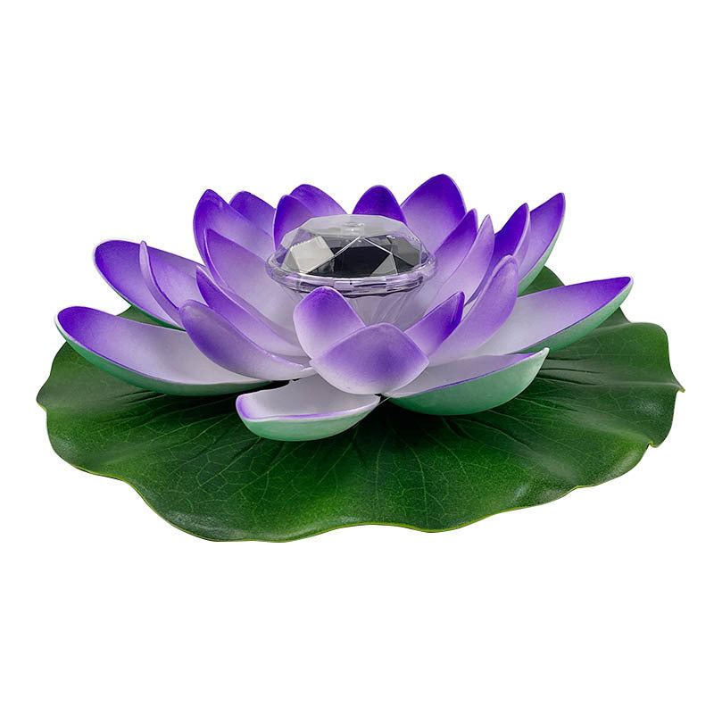 Floating Solar Pool Lotus Light Blue