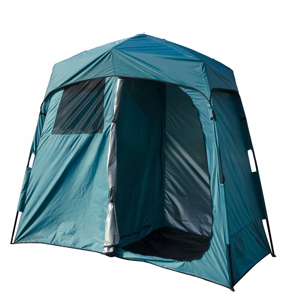 Double-Room Camping Shower Toilet Tent