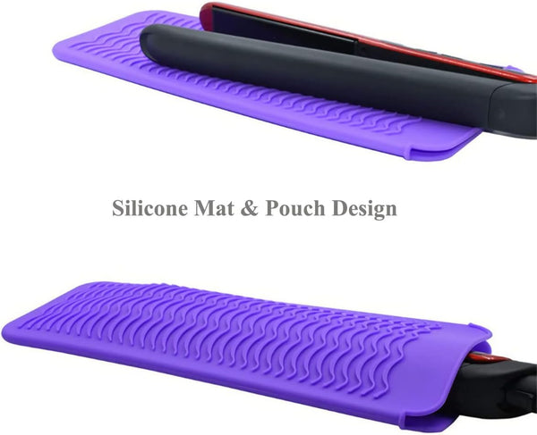 Heat-Resistant Silicone Mat Pouch Purple