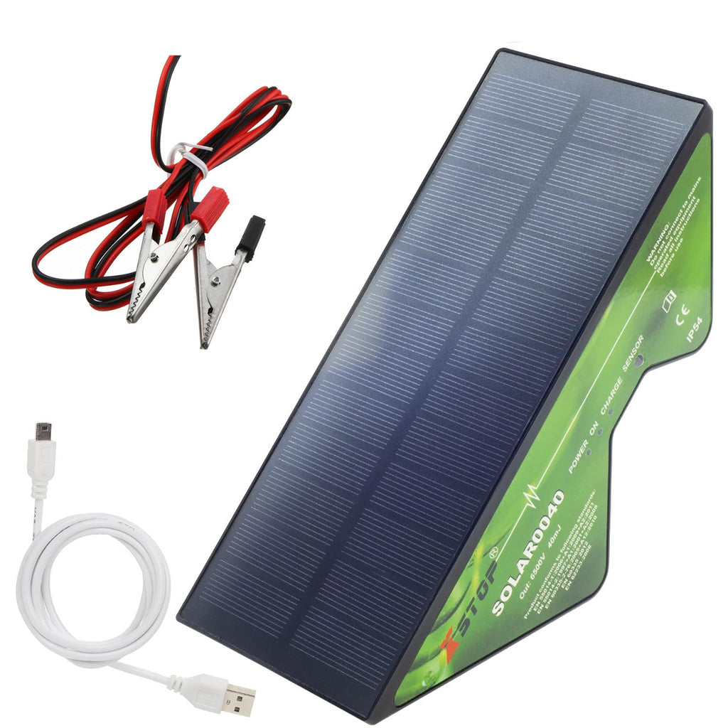 Solar Powered Electric Fence Energiser X-Stop 2Km Range