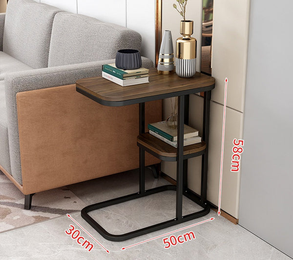 Side Table with Storage Shelf