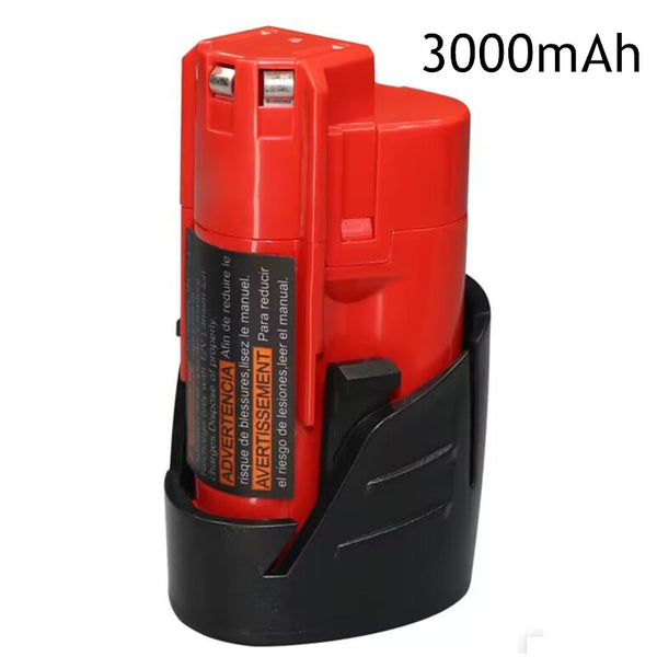 For Milwaukee M12 Battery 3000mAh