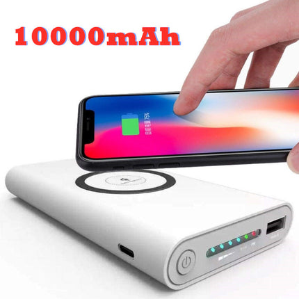 10000mah Wireless Charging Power Bank - salelink.co.nz