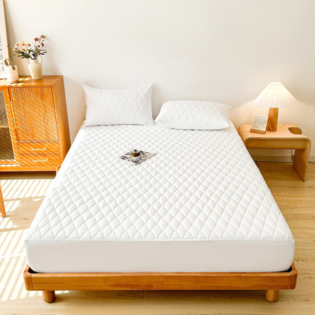 Waterproof Mattress Protector White-1.98x2.03m