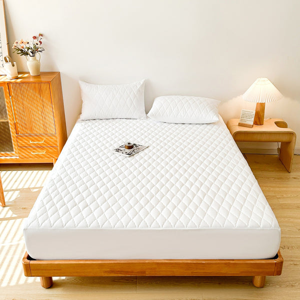 Waterproof Mattress Protector White-1.98x2.03m