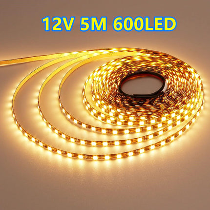 2835 12V 5M LED Strip Light Warm White 600LED - salelink.co.nz