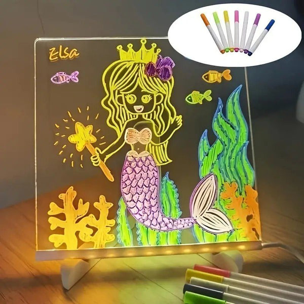 Led Acrylic Message Board with Color Pens