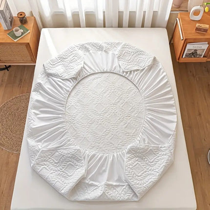 Waterproof Mattress Protector Grey 1.98x2.03m