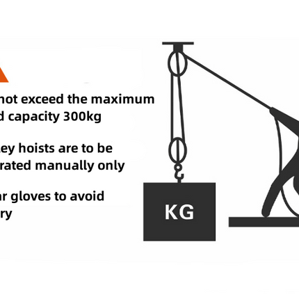 4-Wheel Metal Block Tackle Pulley System 20m