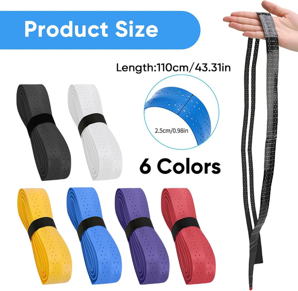 6Pcs Tennis Racket Grip Tapes