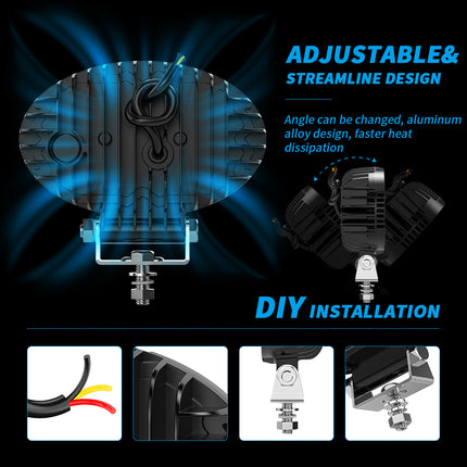 5.5inch LED Work Light with Daytime Running Light