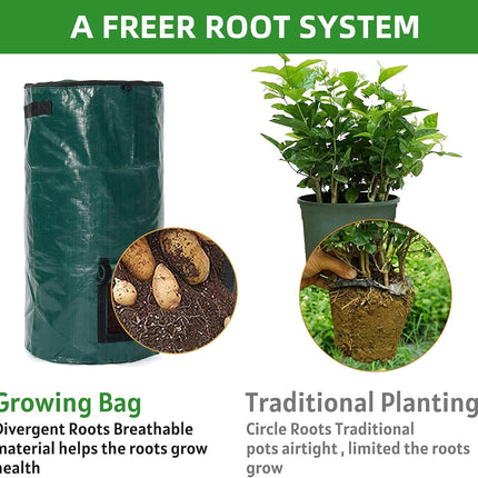 4x Reusable Compost Bin Bag 34 Gallon
