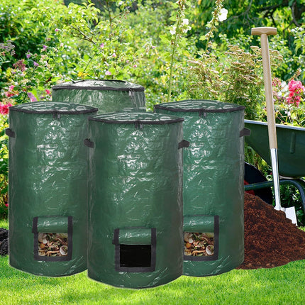 4x Reusable Compost Bin Bag 15 Gallon 35x60cm