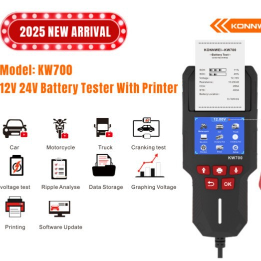 KW700 Digital Battery Tester