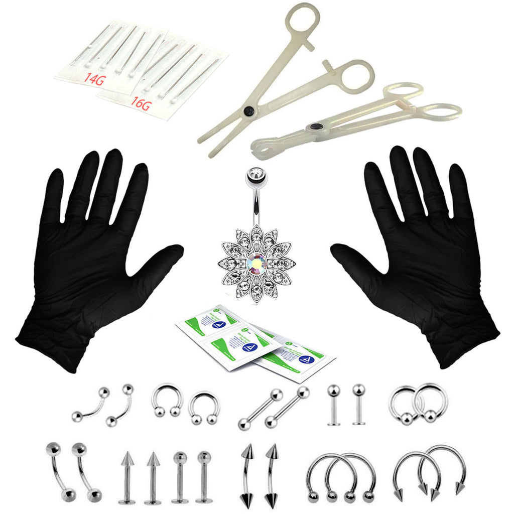 41Pcs Body Piercing Tools Set