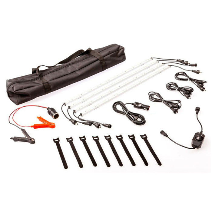 12V Rigid Light Bar LED Strip Camping Waterproof Connector Combo Kit Aluminium