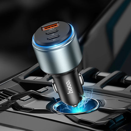 95w Car Charger USB Type-C Adapter for Apple Android