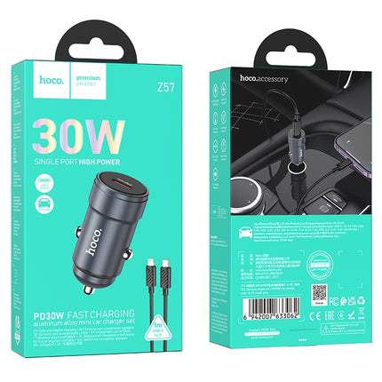 Hoco Fast Charging 30W C to iP Car Charger