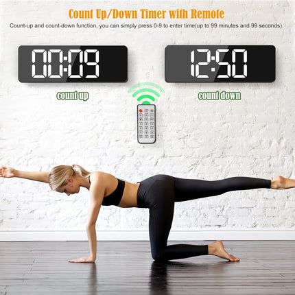 Large Digital Wall Clock - salelink.co.nz