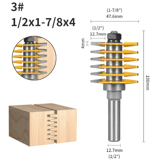 1/2 Shank Finger Joint Router Bit Woodworking Cutter