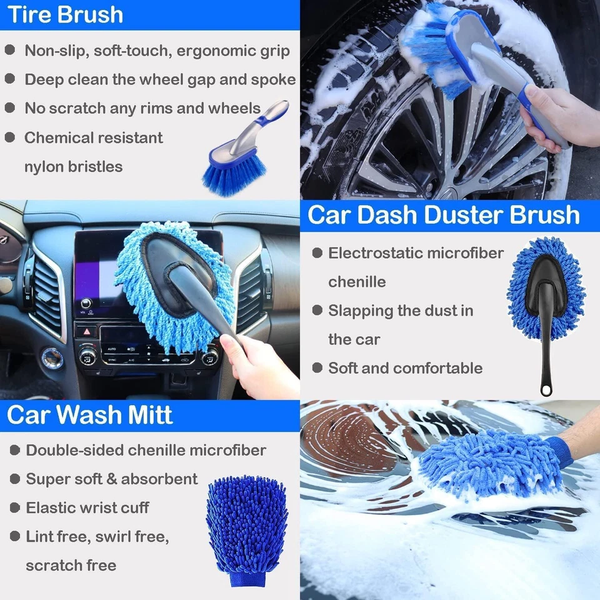 Car Detailing Brush Set