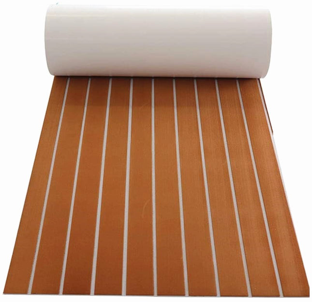 240x90cm Marine Boat Flooring EVA Foam Yacht Teak Decking Sheet Carpet Floor - salelink.co.nz