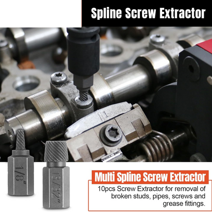 40pcs Damaged/Rounded Bolt Nut Stud Screw Remover/Extractor Set