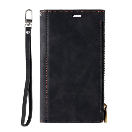 Samsung S21 Case Wallet Zipper - Black
