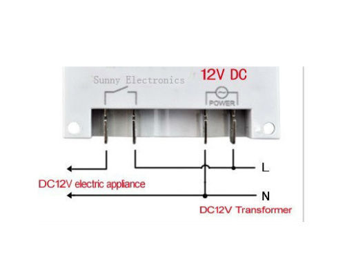 12V 16A LCD Day Programmable Timer Time Relay Switch 24 Hour 7 Mini Dc ...