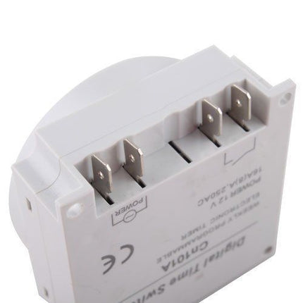 12V 16A LCD Day Programmable Timer Time Relay Switch 24 Hour 7 Mini Dc
