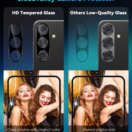 For Samsung Galaxy S25 Camera Lens Tempered Glass Protector